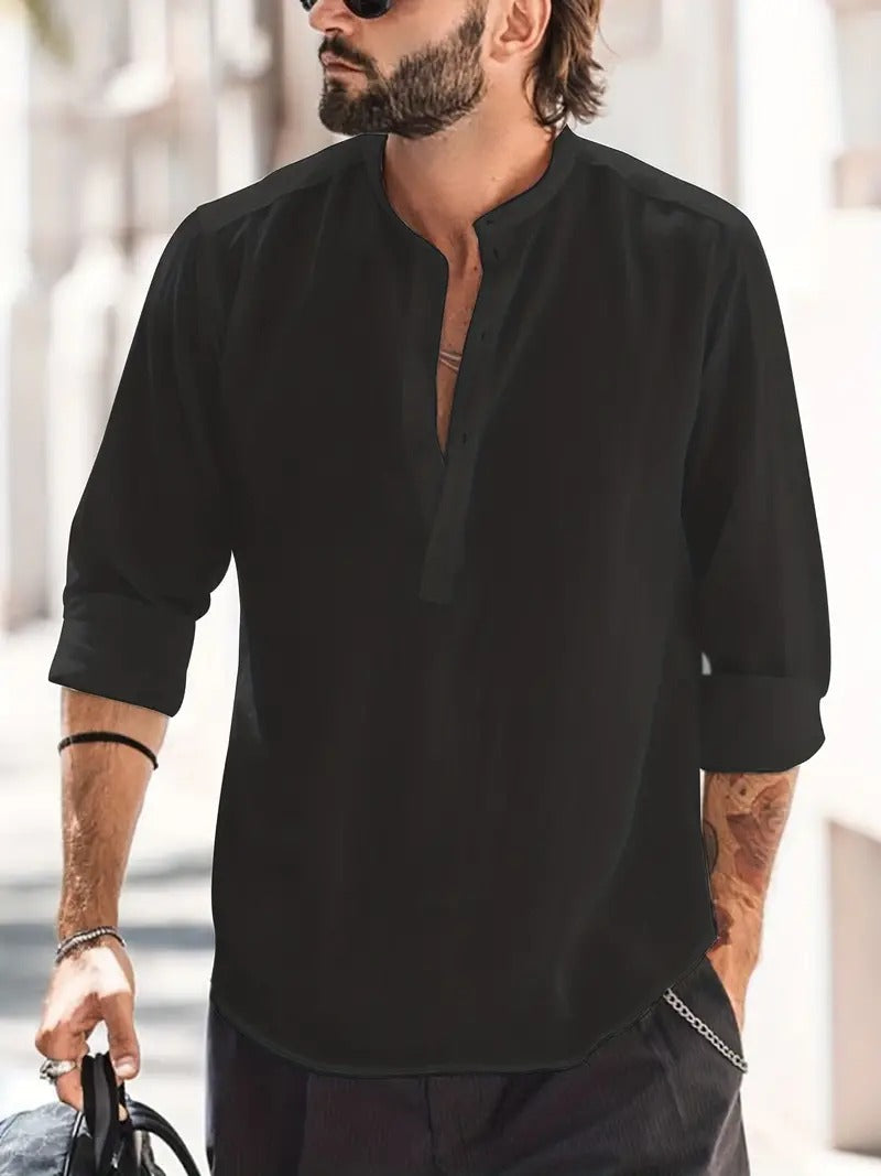 Modernes Leinenhemd für Herren - Arcadio