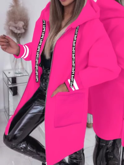 Nicola – Langärmelige Jacke Mit Seitentaschen