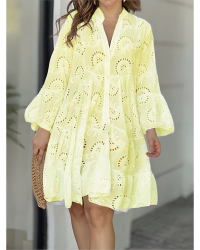 Jonas | Knuspriges Ösenkleid