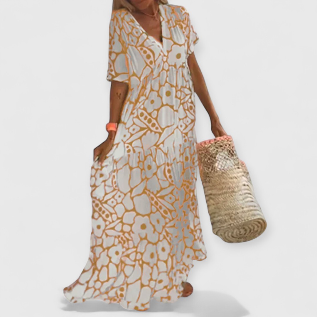 Christine | Sommerkleid Premium Blumenmuster