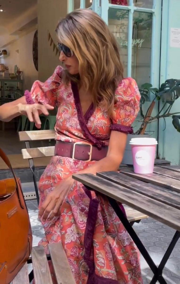 Haley | Langer Rock mit Puffärmeln und asymmetrischem Rock