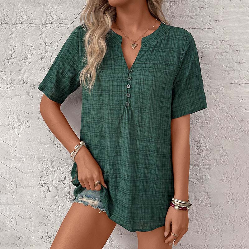 Zayden | Vintage-Karo-Bluse