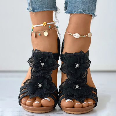 Römerschuhe mit Keilabsatz für Damen- Clara