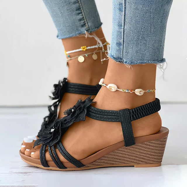 Römerschuhe mit Keilabsatz für Damen- Clara