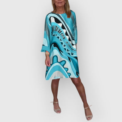 ESTELLE | ELEGANTES besticktes MIDI-KLEID