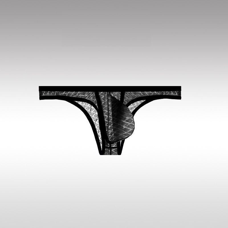 Kent | Ultradünne sexy Slips mit niedriger Taille für Männer Bikini Ice Silk Mesh Transparent