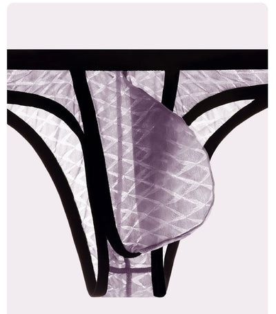 Kent | Ultradünne sexy Slips mit niedriger Taille für Männer Bikini Ice Silk Mesh Transparent