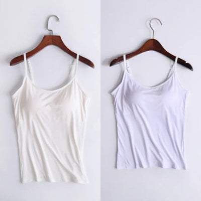 Kirstin | 🔥Letzte Tage des Angebots 🔥- Kauf 1 und erhalte 1 gratis🔥Lockeres Leinen-Top mit integriertem BH