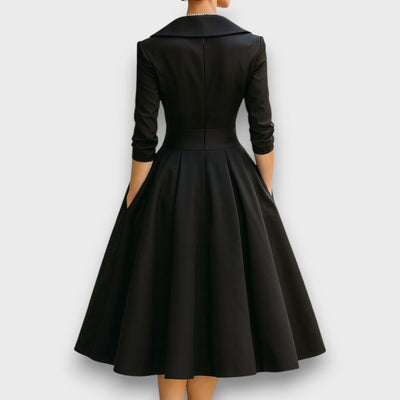 Lina – Satiniertes Midikleid