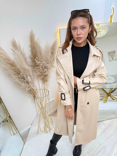 Leder Trend Coat