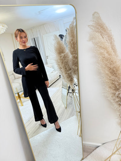 Set mit spitzem Schnitt