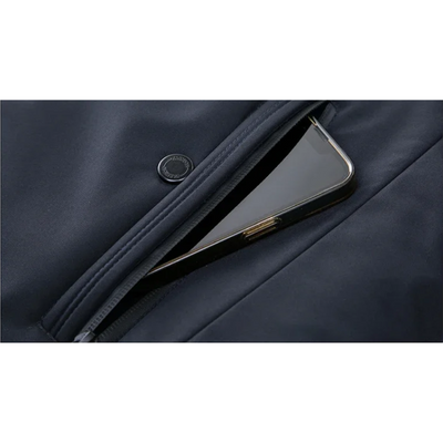 Schneon - Langer Wintermantel Herren Daunenmantel Warm Gefüttert Winddicht