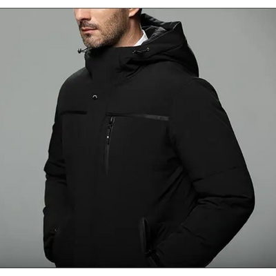 Strammk - Parka Winterjacke Herren – Warm Gefüttert, Winddicht, Mit Kapuze