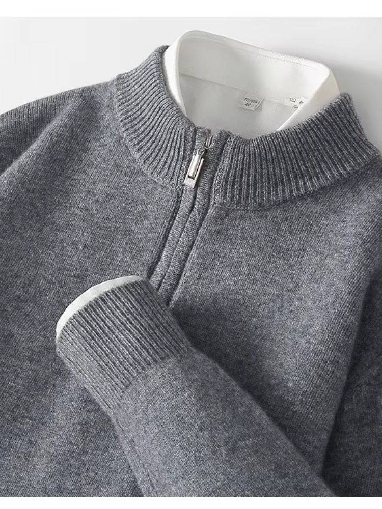 Nobherr - Warmer Pullover mit Reißverschluss Herren – Ideal für Freizeit & Alltag