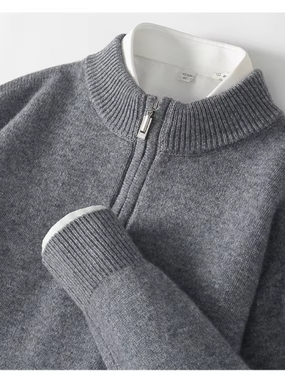 Nobherr - Warmer Pullover mit Reißverschluss Herren – Ideal für Freizeit & Alltag