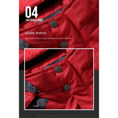 Glattro - Wasserdichter Wintermantel Männer – Warm, Wetterfest, Mit Kapuze