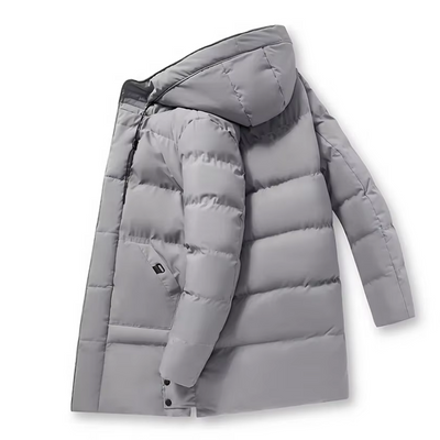 Quilmax - Pufferjacke Herren mit Kapuze und winddichter, wasserabweisender Funktion