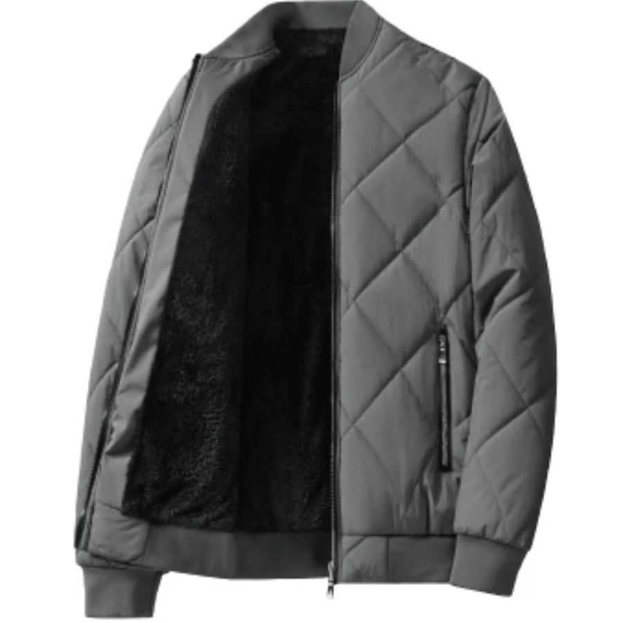 Brovian - Gewattierte Jacke Herren mit warmem Fleecefutter und Reißverschluss