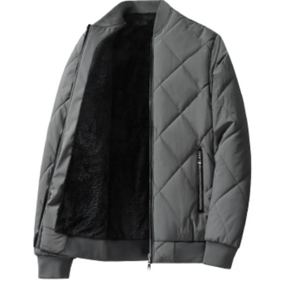 Brovian - Gewattierte Jacke Herren mit warmem Fleecefutter und Reißverschluss