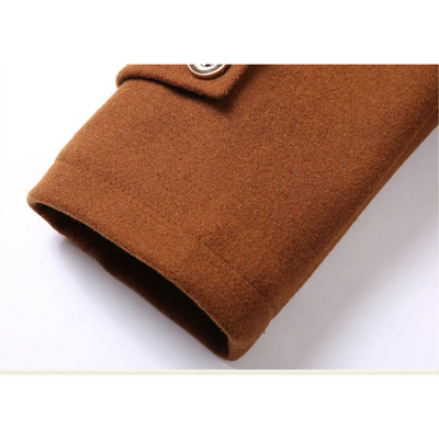 Stilwin - Langer Mantel Herren Klassischer Trenchcoat Mit Gürtel und Revers