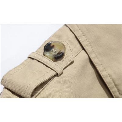 Nordgra - Langer Mantel Herren Stilvoller Trenchcoat Mit Gürtel und Revers