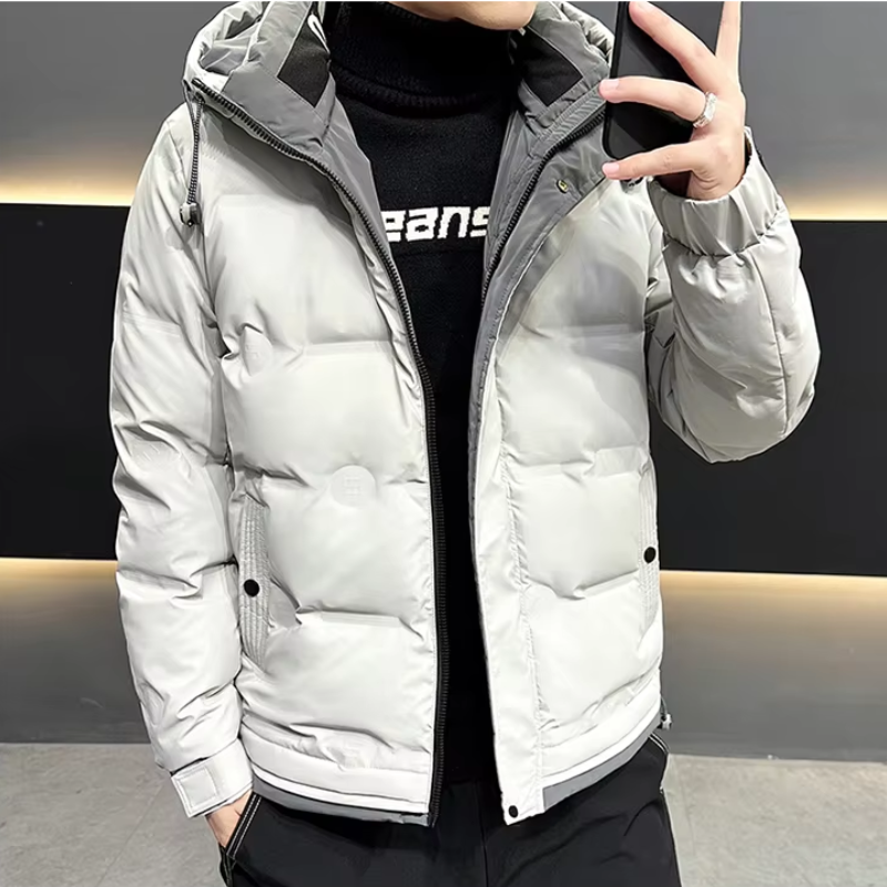 Kälteex - Daunenjacke Herren Warm Gefüttert Übergangsjacke Mit Reißverschluss