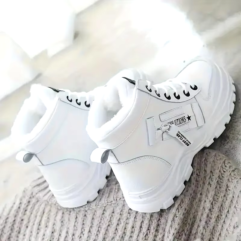 Gelvira - Damen Winterstiefel mit Schnürung und dicker rutschfester Sohle