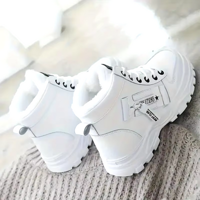 Gelvira - Damen Winterstiefel mit Schnürung und dicker rutschfester Sohle