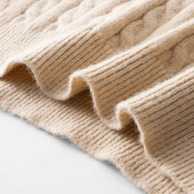 Herrenz - Zopfstrick Pullover mit Reißverschluss Herren – Stilvoll & Bequem