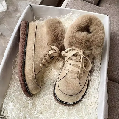 Isother - Damen Winterstiefel mit Fellfutter und bequemer Schnürung