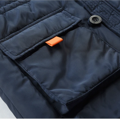 Herrlen - Wintermantel Männer, Winddichte Jacke mit Reißverschluss und Kapuze