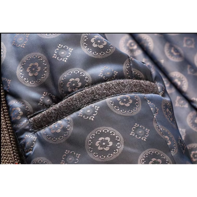 Mantfix - Langer Mantel Herren Stilvoller Wollmantel Mit Revers und Brusttasche