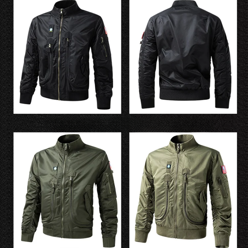 Waldmor - Wintermantel Männer mit mehreren Taschen, Winddichte Outdoor-Jacke