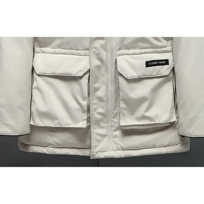 Nebelak - Parka Winterjacke Herren – Fleece Gefüttert, Winddicht, Mit Kapuze