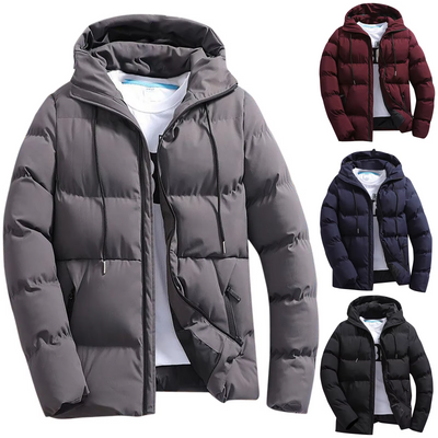 Jackend - Pufferjacke Herren Mit Fleecefutter Warm Gefüttert Winterjacke