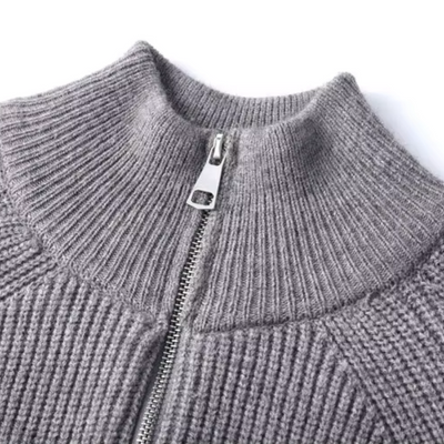 Wärmpro - Strickpullover mit Reißverschluss Herren – Ideal für Freizeit & Alltag