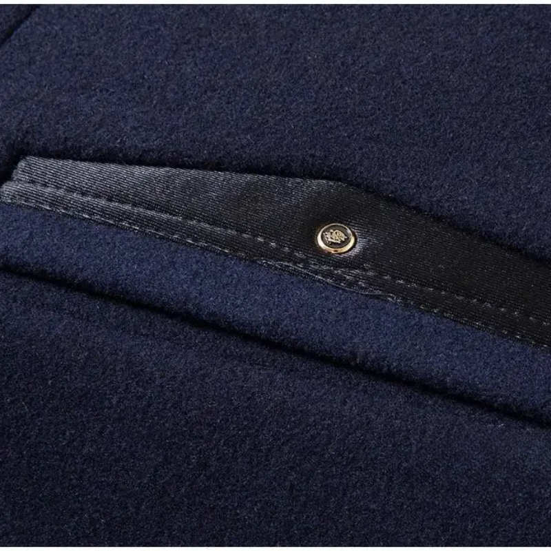 Altmanx - Langer Mantel Herren Zweireihiger Trenchcoat Übergangsjacke