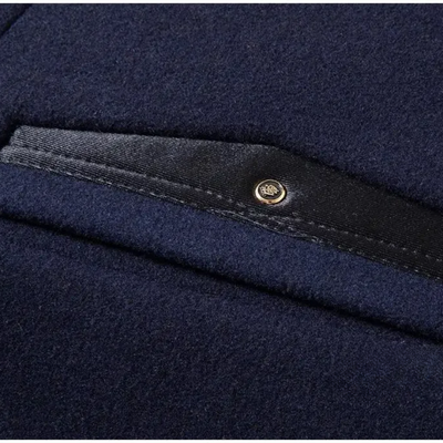 Altmanx - Langer Mantel Herren Zweireihiger Trenchcoat Übergangsjacke