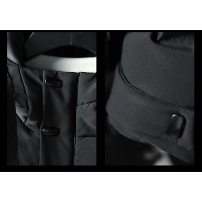 Trauwol - Langer Wintermantel Herren – Warmer Daunenparka mit Kapuze und Taschen