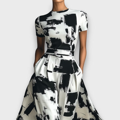 Alessira – Damenkleid mit abstraktem Print