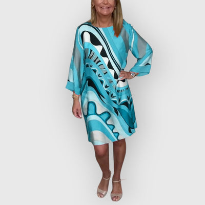 ESTELLE | ELEGANTES besticktes MIDI-KLEID