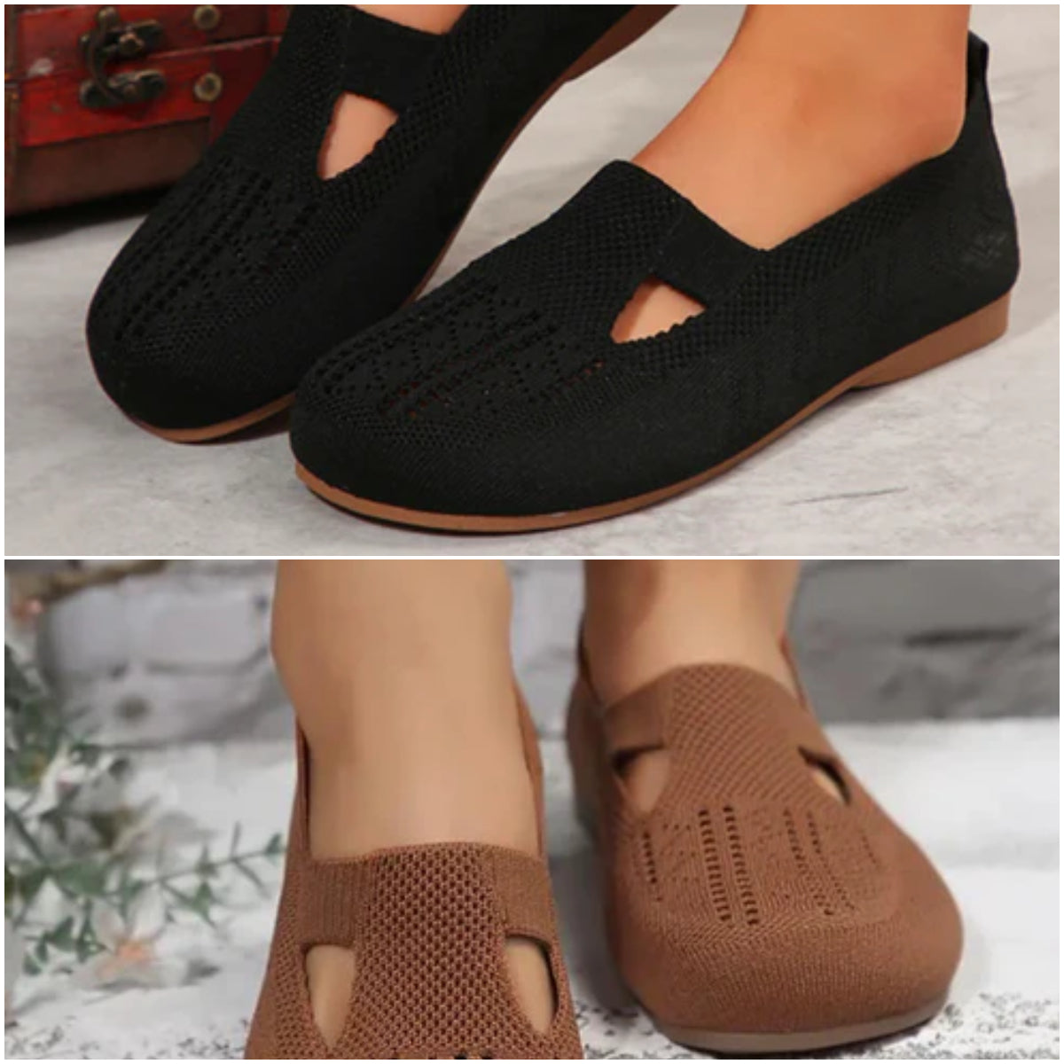 Adeline | Bequeme, atmungsaktive Strick-Schuhe für Damen zum Gehen