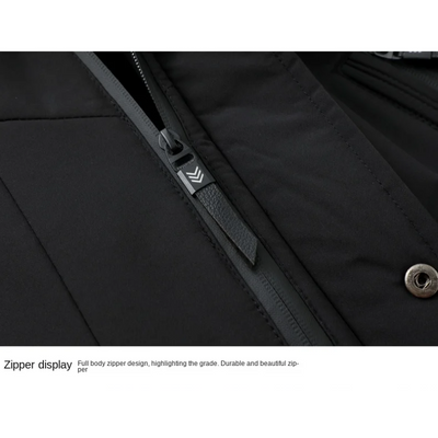 Glattal - Parka Winterjacke Herren – Warm Gefüttert, Mit Kunstfellkapuze, Winddicht