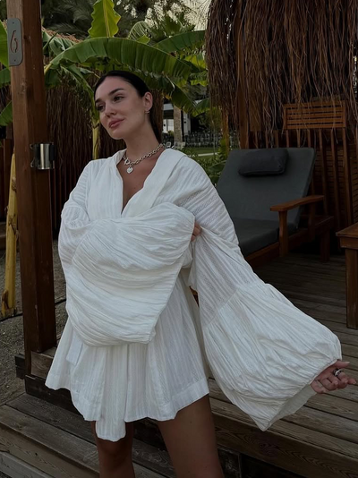 Selena - Kimono-Set mit ausgestellten Ärmeln