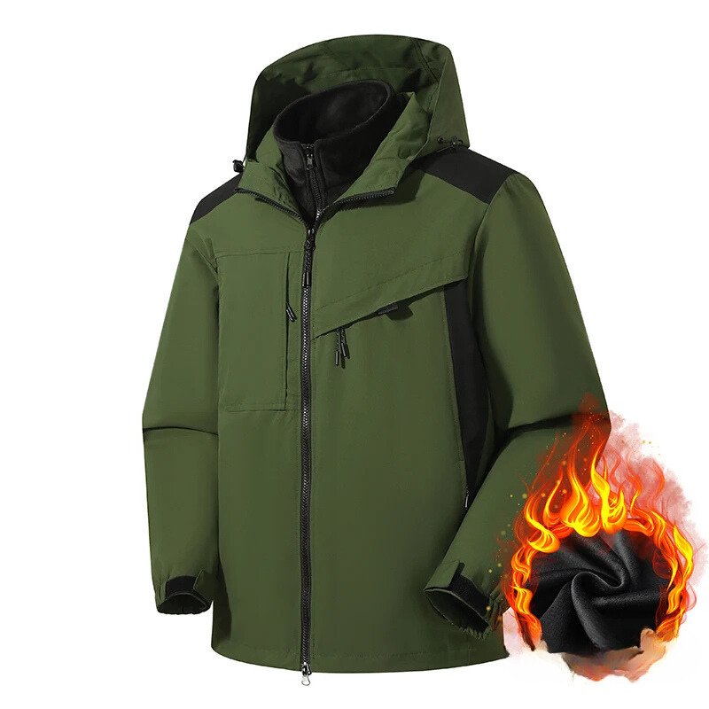 Klimate - Wasserdichter Wintermantel Männer – 3-in-1 Funktion, Winddicht, Outdoor