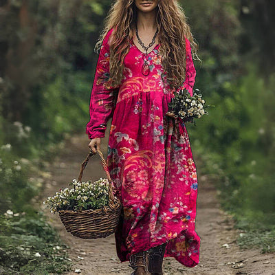 Giana – Romantisches Vintage-Blumenkleid