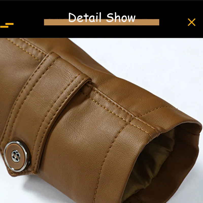 Nordrev - Lederjacke Herren mit Futter, Warme Winterjacke aus Echtleder