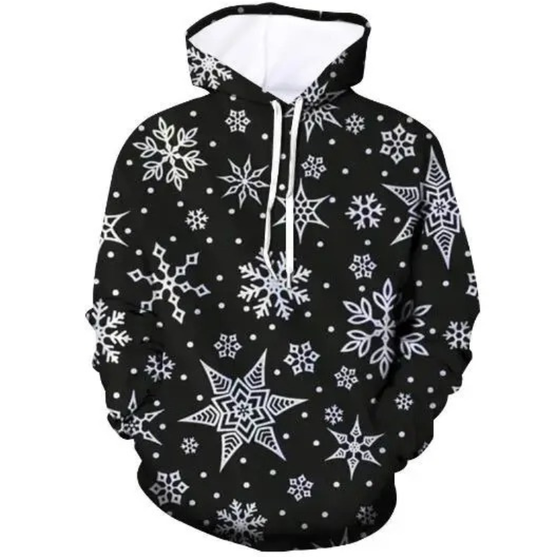 Glitzro - Weihnachtspullover für Damen, Strickpullover mit lustigem Rentier-Design