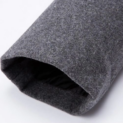 Mantrel - Langer Mantel Herren Eleganter Wintermantel Gefüttert Mit Brusttasche