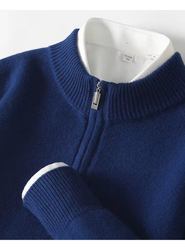 Nobherr - Warmer Pullover mit Reißverschluss Herren – Ideal für Freizeit & Alltag